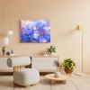 JIUJIUJIU Purple Hydrangea Canvas Wall Art, 30 x 45 cm, Framed view 3