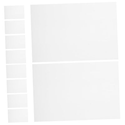 GLEAVI 10-Piece White Frosted Shrink Plastic Sheets for Kids' Crafts