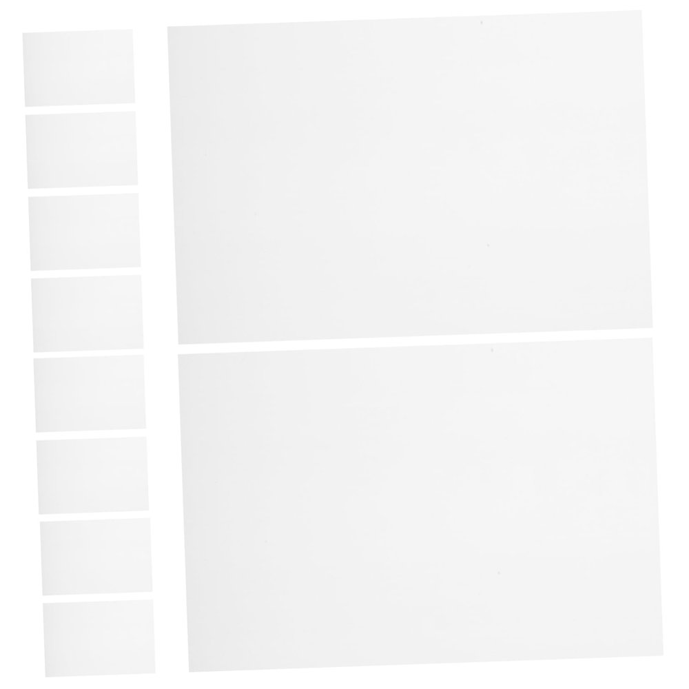 GLEAVI 10-Piece White Frosted Shrink Plastic Sheets for Kids' Crafts