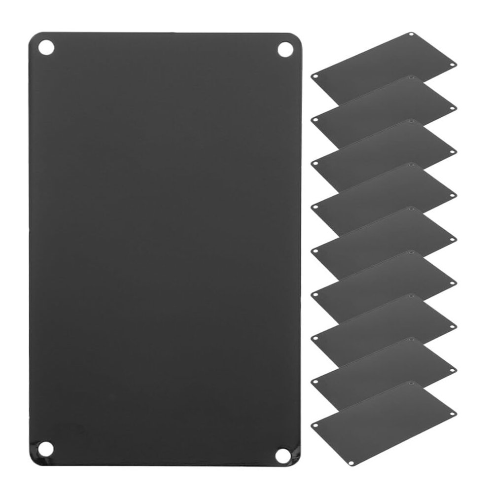 Operitacx Aluminum DIY Name Plates, 10 x 5 cm, Blank Metal Plates for Laser Engraving