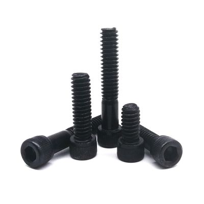 Comcapy 10/50-Piece US Standard Black Socket Head Hex Screws, Alloy Steel Grade 12.9 (Color: 5/16 in, Size: 50 pcs UNF 0-80)