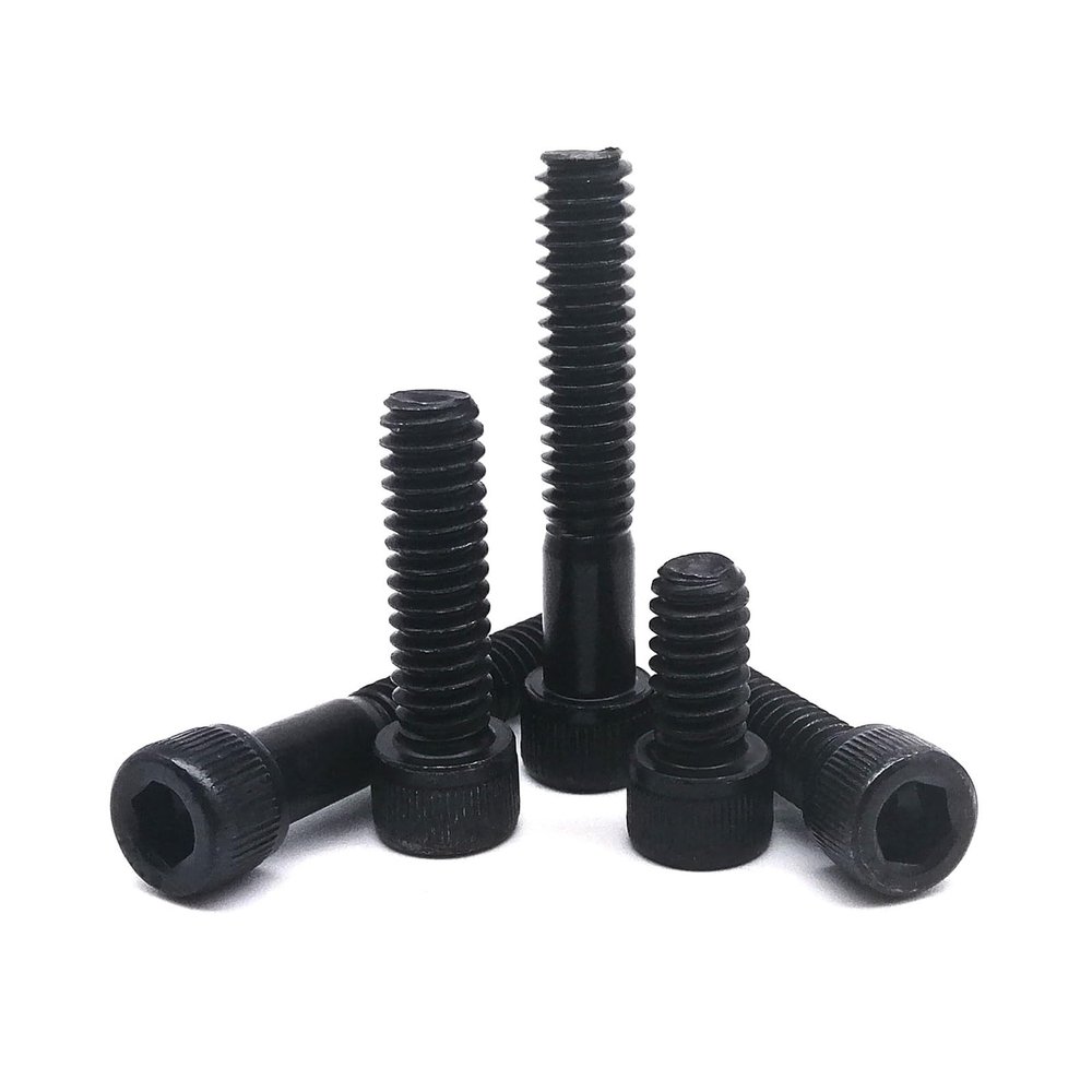 Comcapy 10/50-Piece US Standard Black Socket Head Hex Screws, Alloy Steel Grade 12.9 (Color: 5/16 in, Size: 50 pcs UNF 0-80)