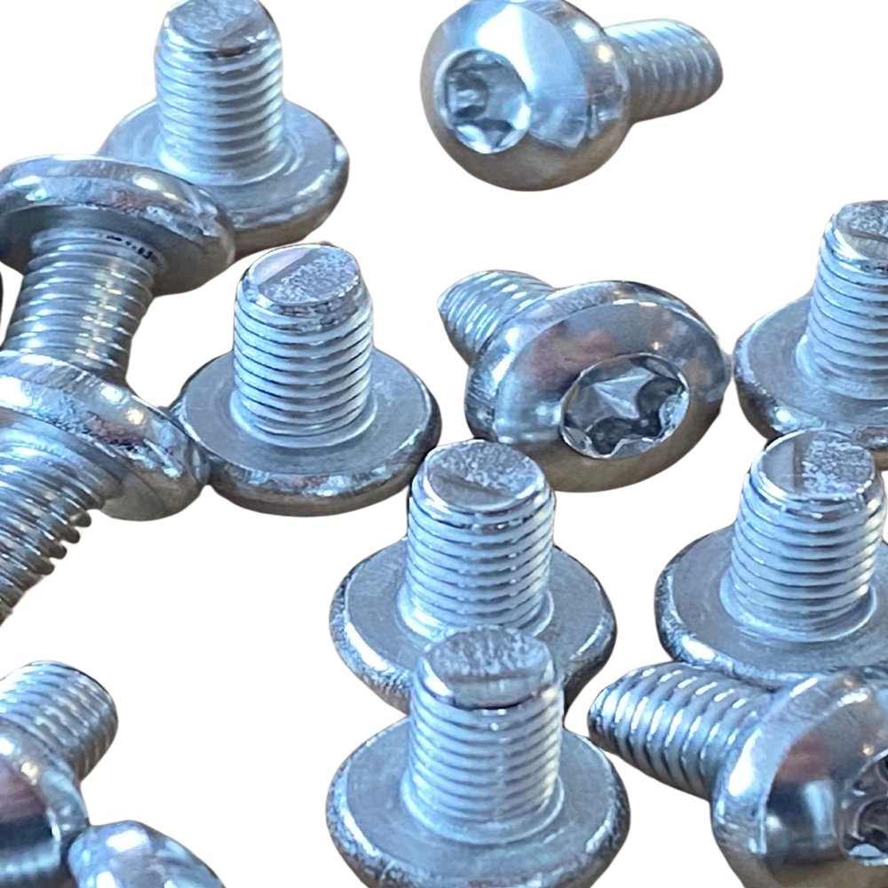 ISO 14583 (DIN 7985) M4 x 10 Pan Head Screws, A2 Stainless Steel, Torx, Fully Threaded, 25-Pack