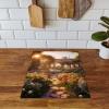 SMTDeco Induction Cooktop Cover, Garden Flowers Green, 40 x 52 cm view 4