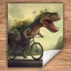 SMTDeco Induction Cooktop Cover, 45 x 52 cm, Dinosaur Bicycle Green view 3