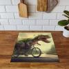 SMTDeco Induction Cooktop Cover, 45 x 52 cm, Dinosaur Bicycle Green view 4
