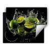 SMTDeco Stovetop Cover for Induction and Ceramic Cooktops, Fruit Lime Black, 80 x 52 cm view 1