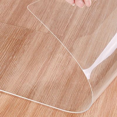 1.5 mm Clear PVC Office Chair Mat for Hard Floors, Scratch-Resistant