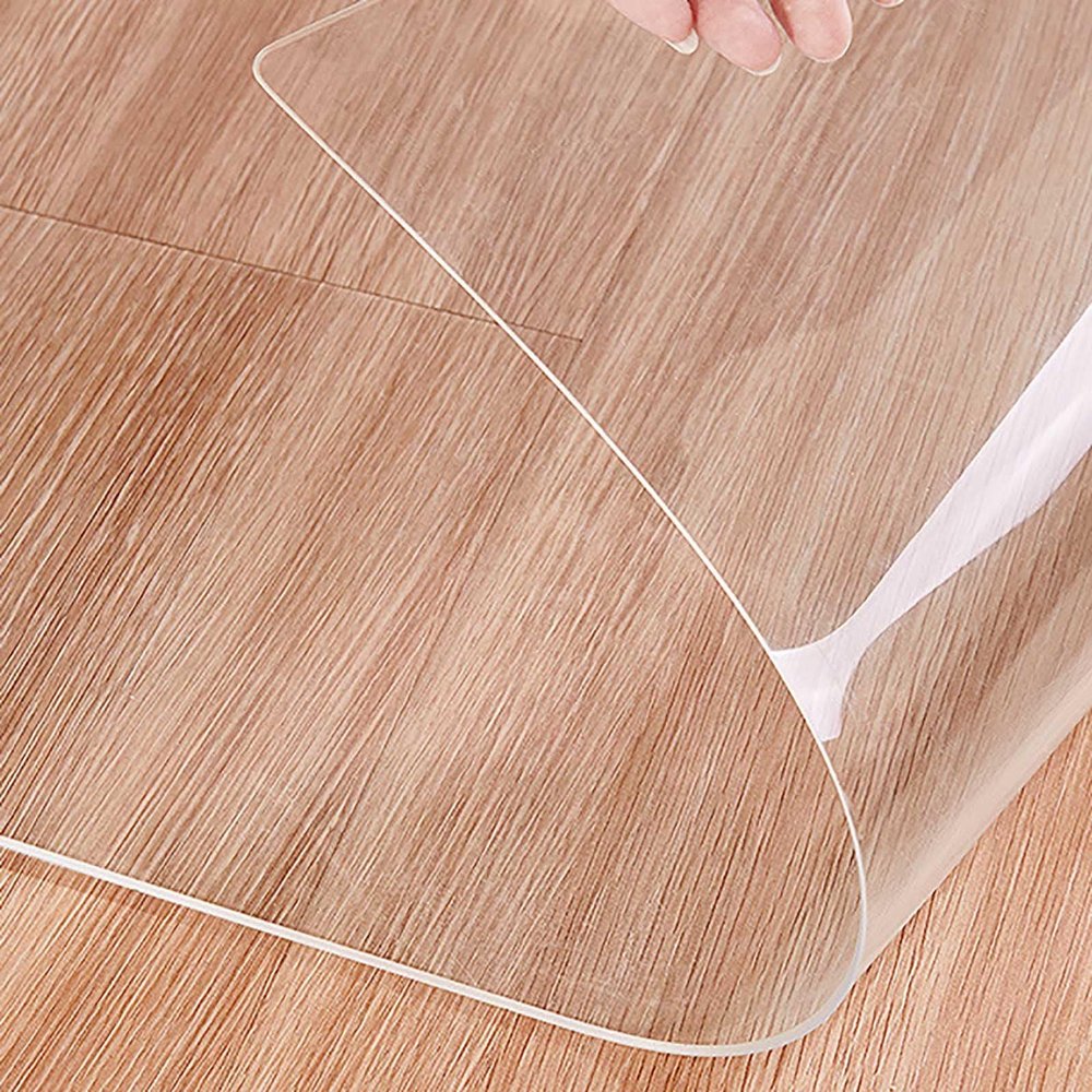 1.5 mm Clear PVC Office Chair Mat for Hard Floors, Scratch-Resistant