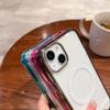 ORBANA Magnetic Wireless Charging Candy-Color Bumper Case for iPhone 14/13/12/11 Pro Max/X/XR/XS, Clear Impact-Resistant Acrylic Cover, T4, for iPhone 14 Pro view 2