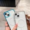 ORBANA Magnetic Wireless Charging Candy-Color Bumper Case for iPhone 14/13/12/11 Pro Max/X/XR/XS, Clear Impact-Resistant Acrylic Cover, T4, for iPhone 14 Pro view 3