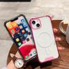ORBANA Magnetic Wireless Charging Candy-Color Bumper Case for iPhone 14/13/12/11 Pro Max/X/XR/XS, Clear Impact-Resistant Acrylic Cover, T4, for iPhone 14 Pro view 4