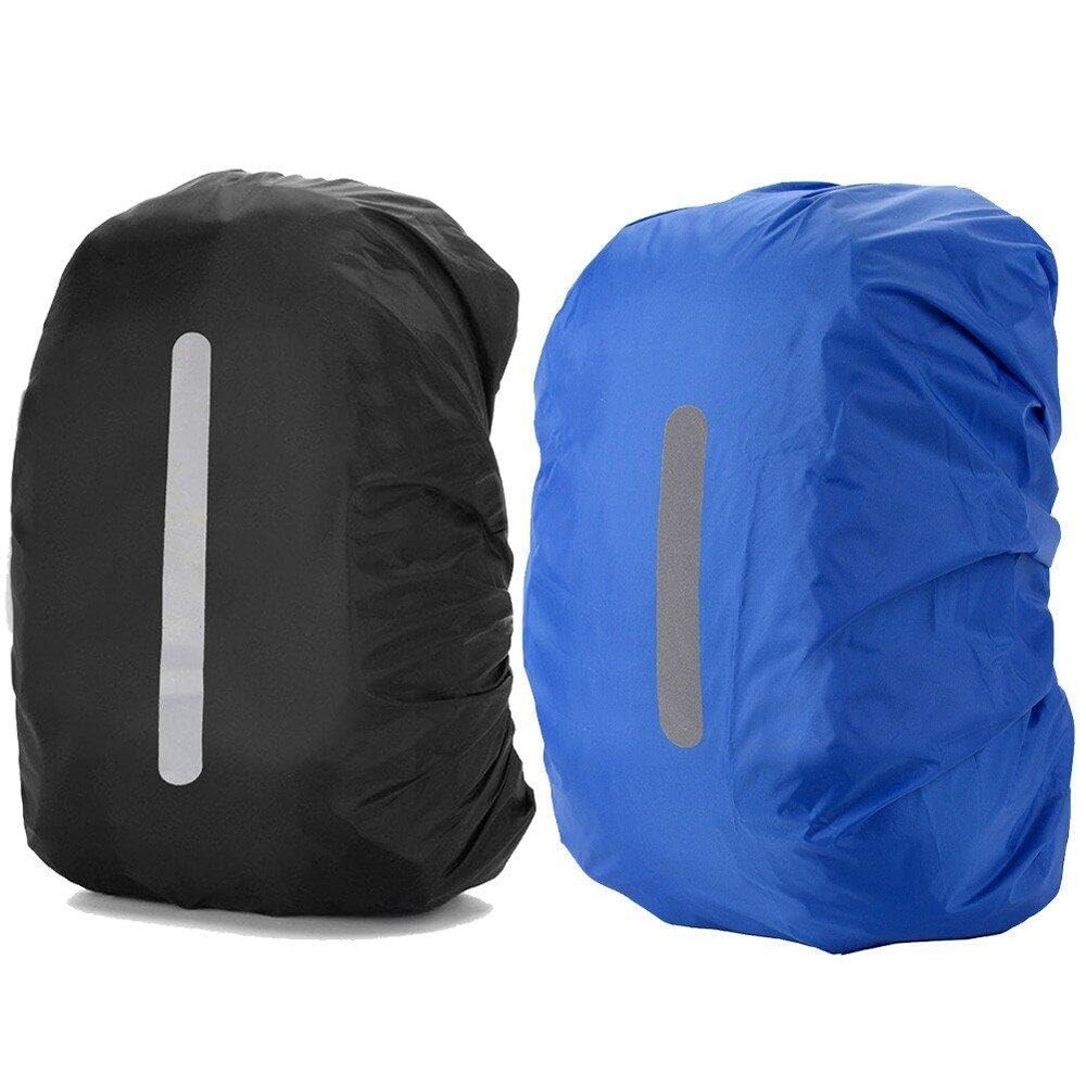 Luxylei 2-Pack Waterproof Reflective Rain Covers for Backpacks, M, 30–40 L
