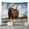 HAN MAN XIU Natural Scenic Garden Outdoor Yak Pattern Wall Tapestry view 1