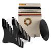 Jisapmzu Vinyl IP Record and Album Storage Organizer, Portable Book Display Stand view 2