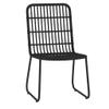 MNISDFL 5-Piece Garden Lounge Beer Table Set, Black view 3