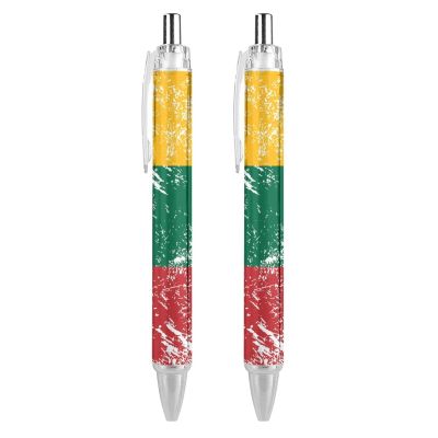 Novaj Lithuania Retro Flag Retractable Ballpoint Pen