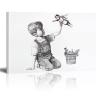 Banksy Game Changer Nurse Tribute Canvas Print, 20 x 30 cm (8 x 12 in), Inner Frame view 1