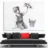 Banksy Game Changer Nurse Tribute Canvas Print, 20 x 30 cm (8 x 12 in), Inner Frame view 2