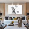 Banksy Game Changer Nurse Tribute Canvas Print, 20 x 30 cm (8 x 12 in), Inner Frame view 3