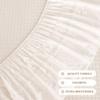 XCLOOZGL Pleated Bed Skirt with Elastic Dust Ruffle view 3