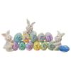 2-Pack White Acrylic Easter Hanging Ornaments, Happy Easter Eggs and Bunny view 4