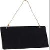 XYWHPGV Mini Chalkboard Sign, Wooden Rectangle Tabletop Tag with Hanging Rope view 1