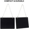 XYWHPGV Mini Chalkboard Sign, Wooden Rectangle Tabletop Tag with Hanging Rope view 4