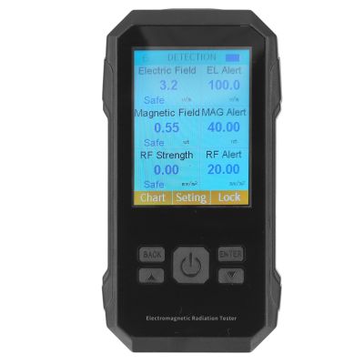 Improved VT ER2 Model, High-Precision Electromagnetic Radiation Detector, Electric Field, Magnetic Field, RF Radiation Detector (BLACK)