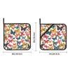 Heat-Resistant Butterfly Kitchen Potholders, Non-Slip Square Trivets with Hanging Loops, 8 x 8 in, 2-Pack view 2