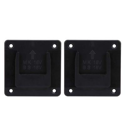 2-Piece Wall-Mount Power Tool Holder, Black