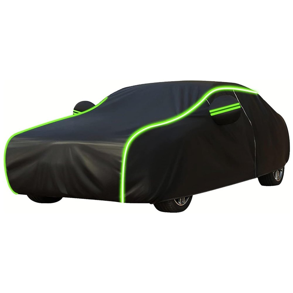 ZITS Auto Car Cover for MINI Paceman (R61) 2011–2016 Sliding-Cup-Holder, Black/Green