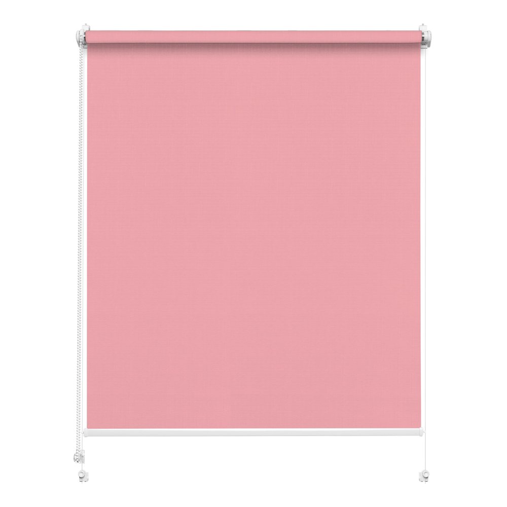 Rettika No-Drill Roller Blind, Pink, 65 x 220 cm