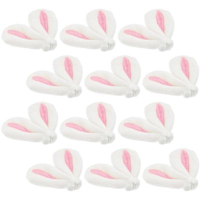 Cabilock DIY Plush Bunny Ears, 30-Piece Set, Pink