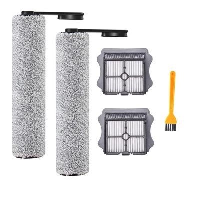 KurOto HEPA Filter Accessories Compatible with Tineco Floor ONE S5/S5 Pro Cordless Wet/Dry Vacuum, Replacement Brush Roller (Color: 4pcs-01)