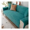 HonunG Couch Cover for 1/2/3/4-Seater and L-Shaped Sofas, Flannel Sofa Protector, Dark Green, 90 x 180 cm view 1