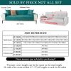 HonunG Couch Cover for 1/2/3/4-Seater and L-Shaped Sofas, Flannel Sofa Protector, Dark Green, 90 x 180 cm view 3