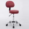 NEAFP Height-Adjustable Swivel Stool with Wheels, Black PU Faux Leather Seat, 51–71 cm view 1
