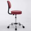 NEAFP Height-Adjustable Swivel Stool with Wheels, Black PU Faux Leather Seat, 51–71 cm view 3