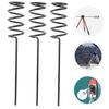 Happyyami 4-Piece Black Metal Wall-Mount Fishing Rod Holder Set view 2