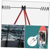 Happyyami 4-Piece Black Metal Wall-Mount Fishing Rod Holder Set view 3