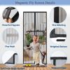 akgao Magnetic Insect Screen Door, 215 x 260 cm, Black view 2