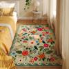 Rugcomf Bedroom Rug, 7.6 x 12.7 cm, Washable, Non-Slip, Low-Pile Boho Floral Rug view 3
