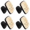 Tribal Arrow 4-Piece Crystal Glass Cabinet and Drawer Knobs, Transparent Square Pulls view 2