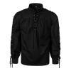 Beokeuioe Men's Pirate Shirt with Jabot Collar view 4