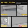 UNISHADES Top-Down/Bottom-Up Cellular Shade, 54.9 cm W x 162.6 cm H, Gray view 2