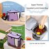 Small Lunch Box for Men and Women, Highly Insulated Lunch Cooler Bag, Reusable Lunch Bucket with Adjustable Shoulder Strap, Reusable Lunch Container for Work, Office, and Picnic view 2