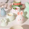BOOWAN NICOLE Easter Bunny Egg Candle Jar Silicone Mold with Lid view 3