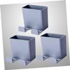 PRETYZOOM 3-Piece Wall-Mounted Holder Set for Phones and Remotes, Gray view 3