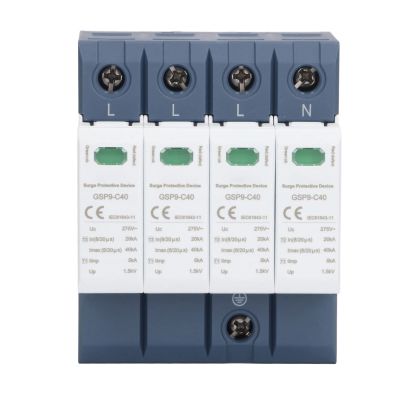 4P 40kA AC 275V SPD Surge Protector